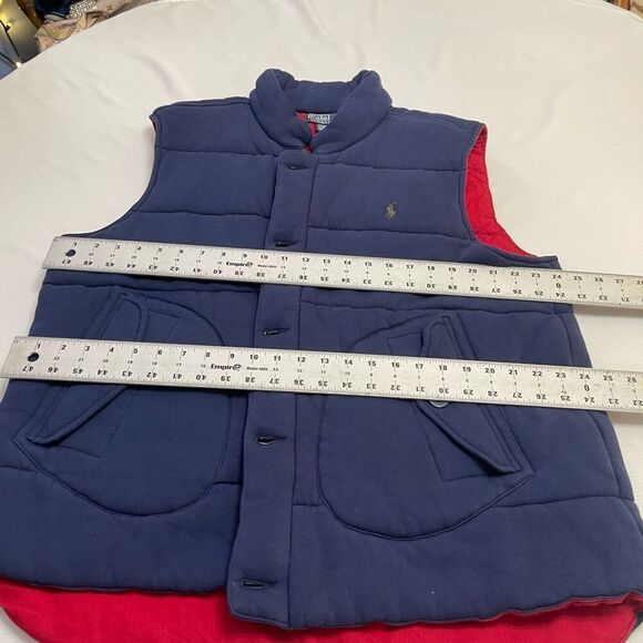 Polo Ralph Lauren Ripstop Lined VTG Puffer Vest Navy Hunting Hiking Size XXL - Picture 4 of 8